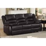 Jarita Double Reclining Sofa - Bi-Cast Vinyl - Brown